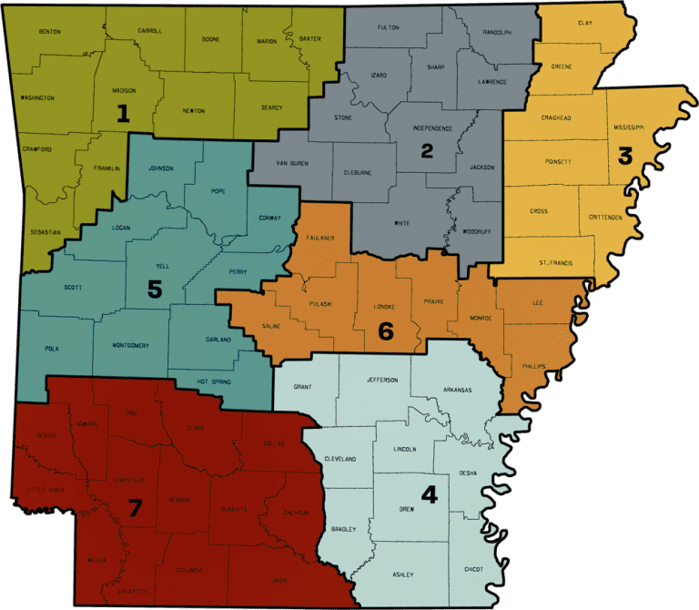 District Map - Arkansas NAHRO - National Association of Houseing ...